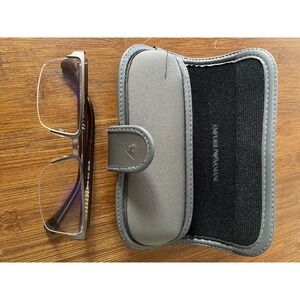 Emporio Armani EA1037 3116 Mens Gunmetal Brown Eyeglass‎ Frames 55/17~140